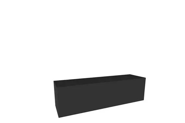 Achterkastverhoger zwart