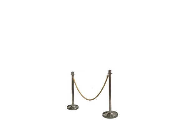 Afzetkoord jute chroom (Beige)