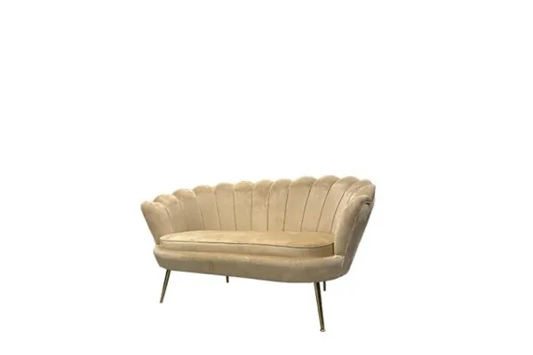 Trouwbank velvet beige