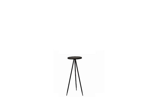 Presentatiesokkel rond zink Envira (S) (80cm)