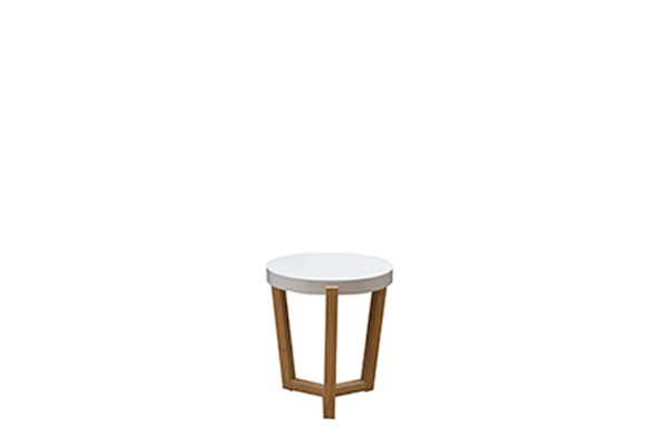 Salontafel wood met wit blad (klein)