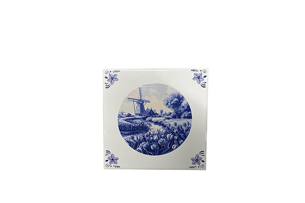 Tegeltje Delfts blauw