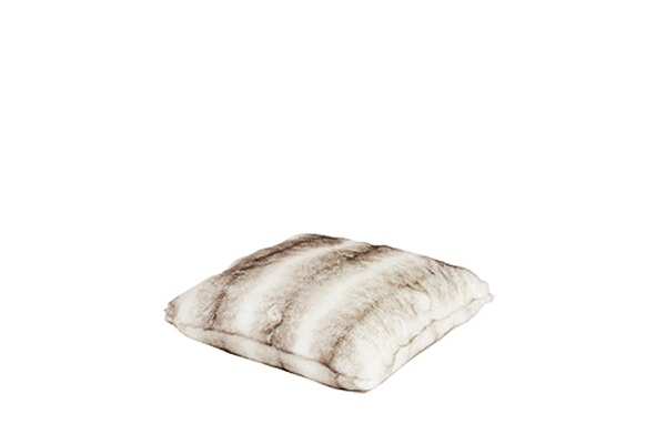 Kussen zwart/wit (langharig)