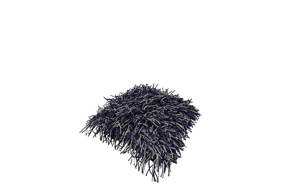 Kussen paars/wit (sliertjes)