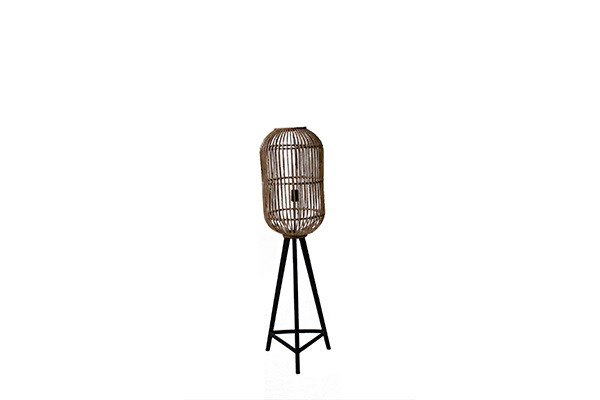 Lamp staand rotan (135cm)