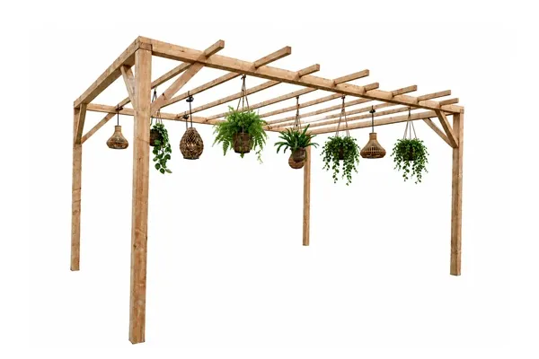 Gazebo groot inclusief decoratie