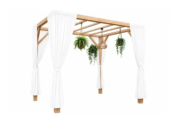 Gazebo klein inclusief decoratie