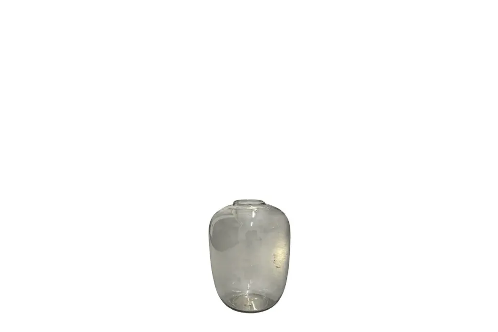 Vaas glas smoke taupe (45cm)