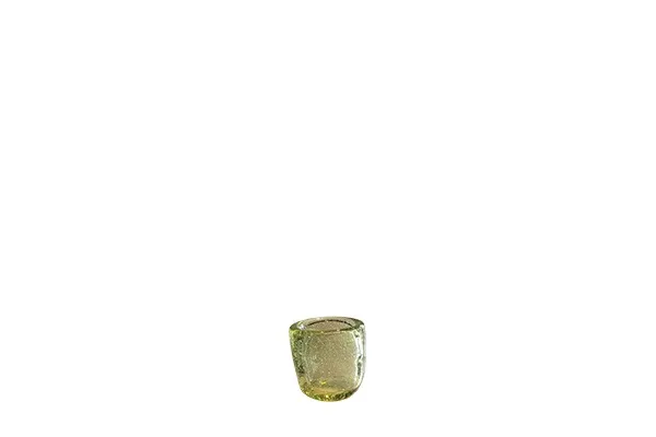 Waxinelichthouder glas lichtgroen (6cm)