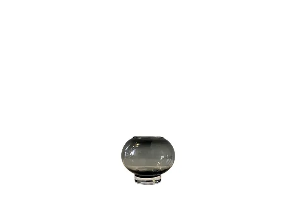 Waxinelichthouder glas smoke (10cm)
