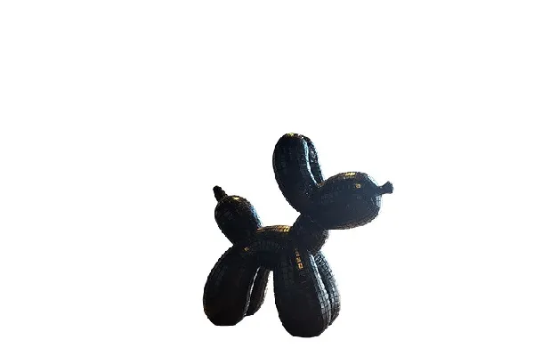 Sculptuur balloon dog zwart