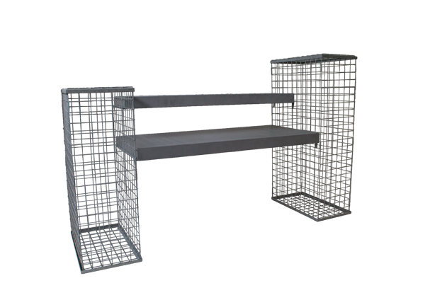 Buffet Rough Steel met niveau