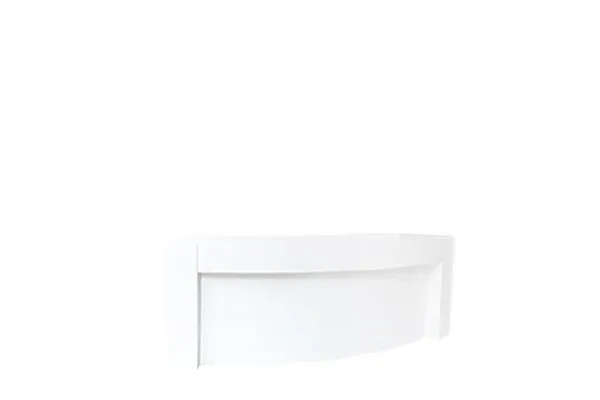 Barombouw recht blad White Round