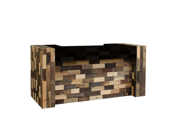 Barombouw u-blad Reclaimed Wood met zwart blad