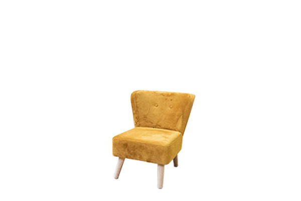 Fauteuil okergeel