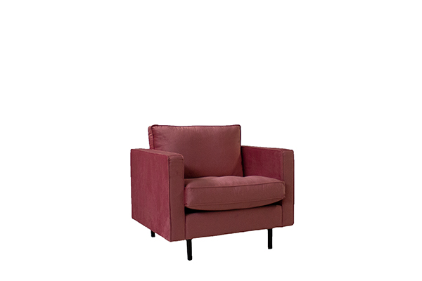Fauteuil velvet roze