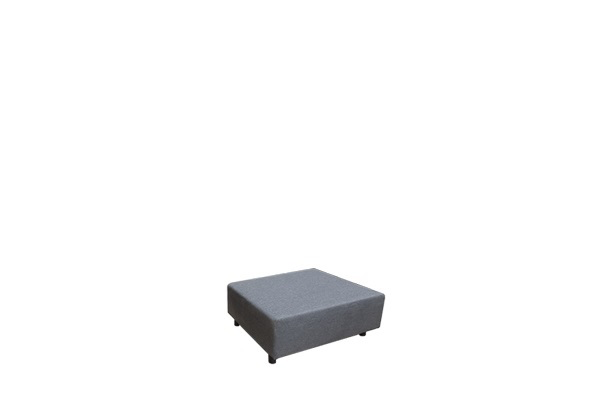 Poef vierkant donkergrijs