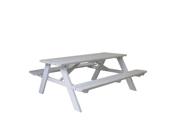 Picknickbank wit