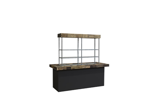 Global vision reclaimed wood (zwart) (Bruin)