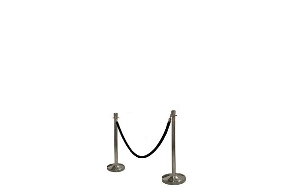 Afzetkoord zwart chroom