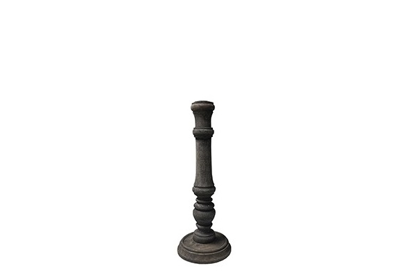 Kaarsenhouder hout zwart (30cm)
