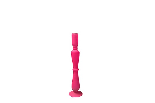 Kandelaar neon roze (36cm)