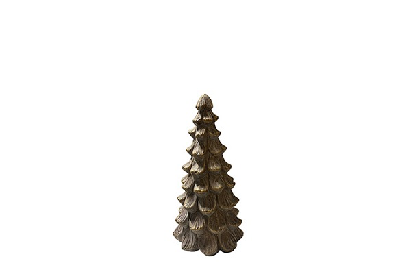 Sculptuur kerstboom deco gold (22cm)