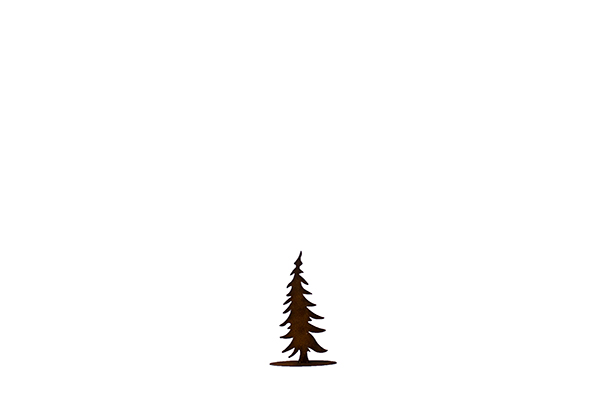 Ecoroest kerstboom op voet (40cm)