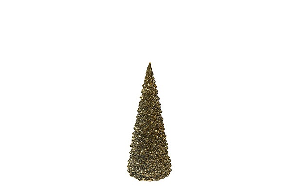 Sculptuur kerstboom goud