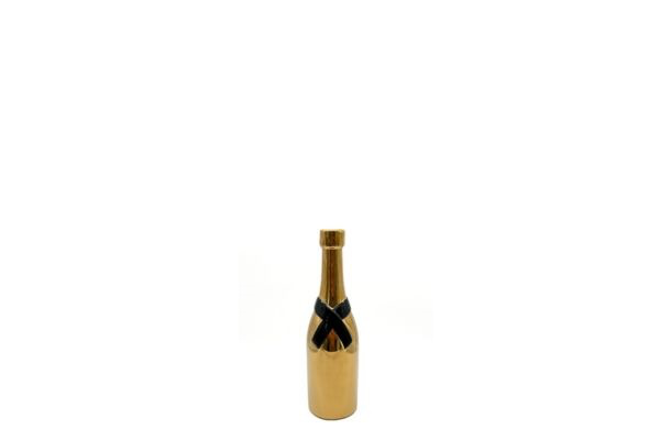 Vaas champagne fles goud (40cm)