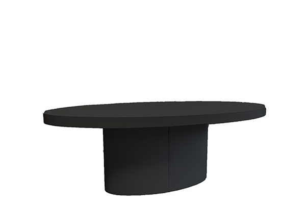 Verlengde statafel Organic Black