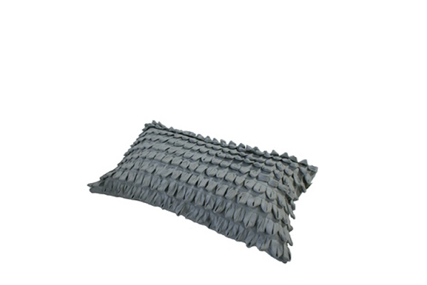 Kussen grijs (lusjes)