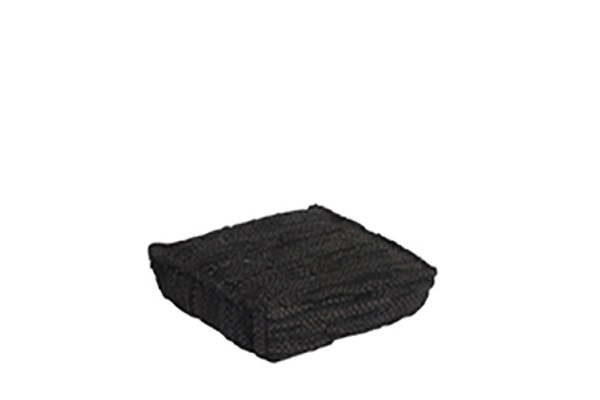 Kussen zwart (suede)