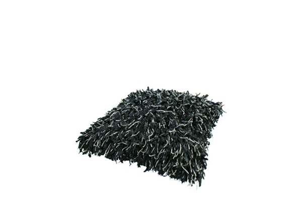 Kussen zwart (sliertjes)