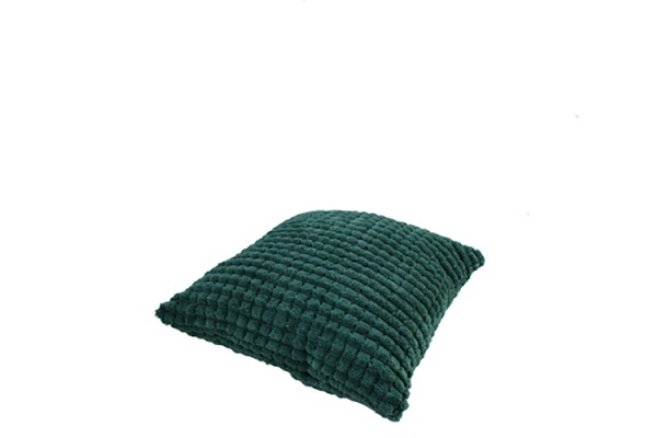 Kussen groen (blokjesmotief)