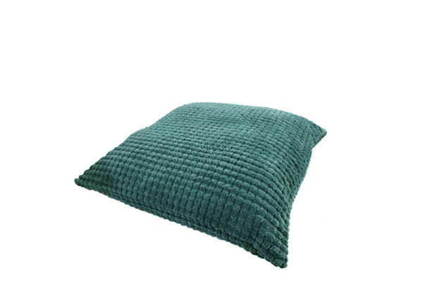 Kussen groen (blokjesmotief) (70x70cm)