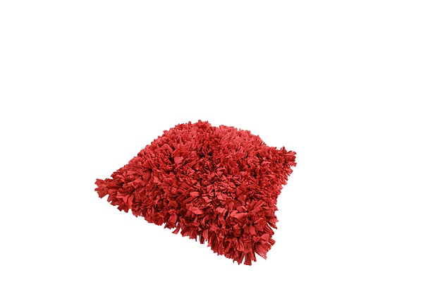 Kussen rood (sliertjes mat)