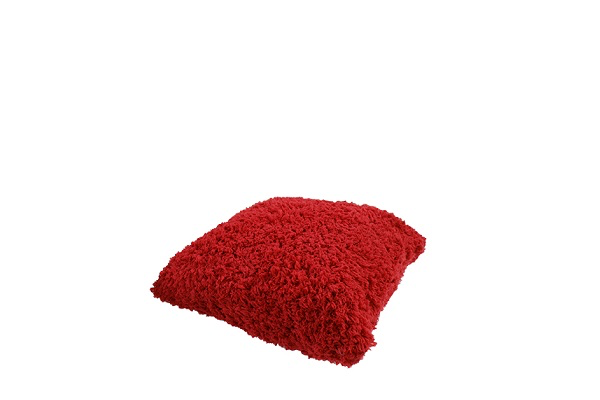 Kussen rood (harig)