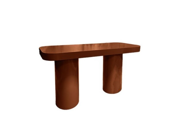 Verlengde statafel Soft Shapes Terracotta