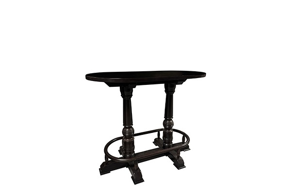 Verlengde statafel oud bruin cafe