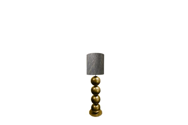 Bollenlamp goud staand (140cm)