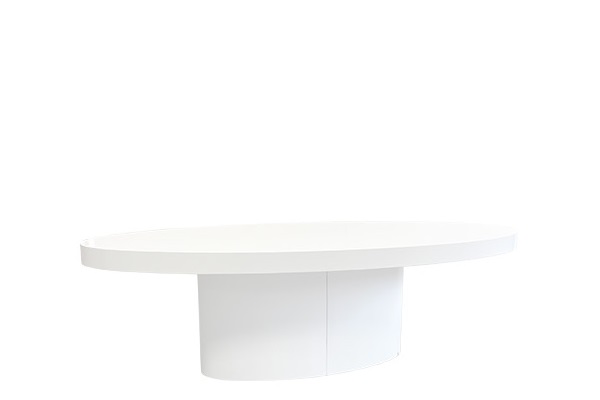 Verlengde tafel White Round