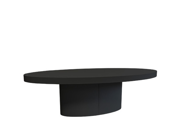 Verlengde tafel Organic Black