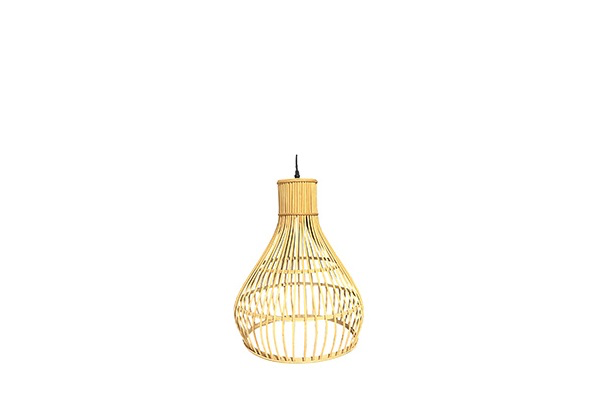 Hanglamp bamboe lichtbruin (36x50cm)