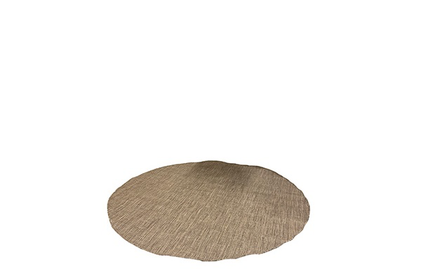 Vloerkleed rond lichtbruin (200cm)