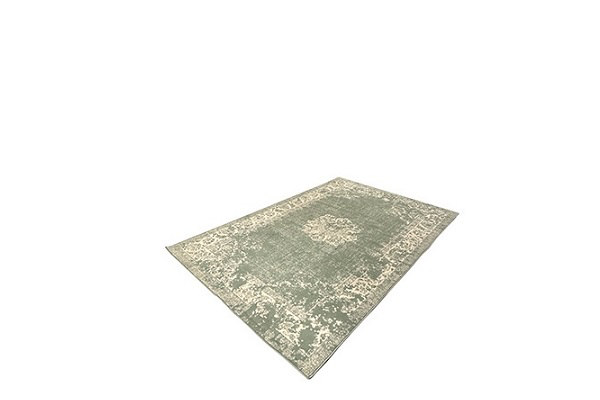 Vloerkleed rechthoek met motief groen 