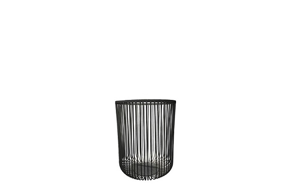 Windlicht draadstaal zwart (31cm)