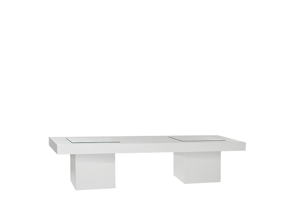 Verlengde loungetafel White design