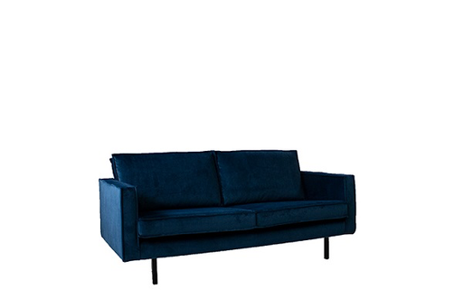 Bank 2,5 zits velvet blauw