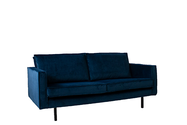 Bank 2,5 zits Velvet Blauw